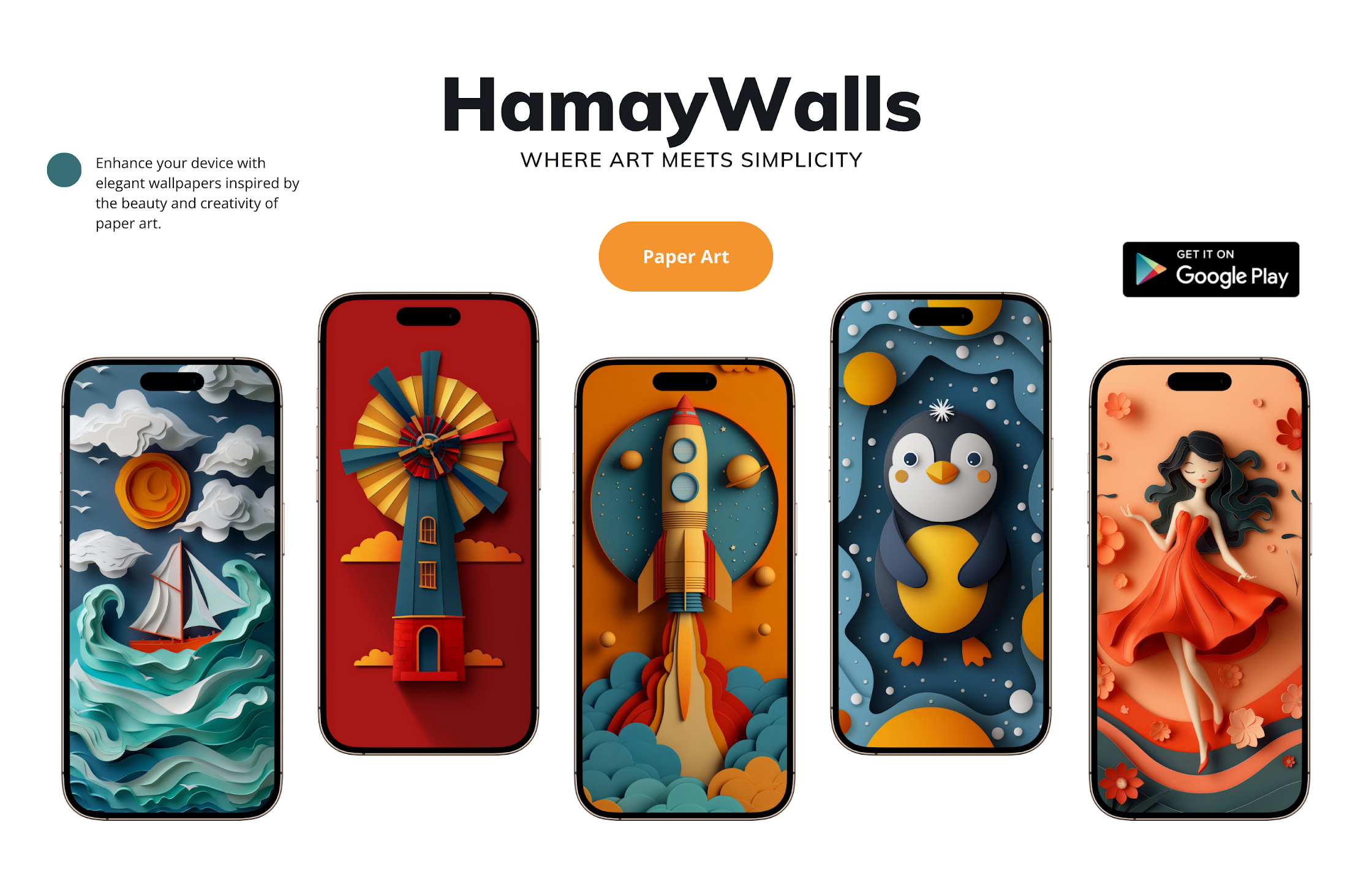 HamayWalls collection — stunning vector artworks and minimalist landscapes